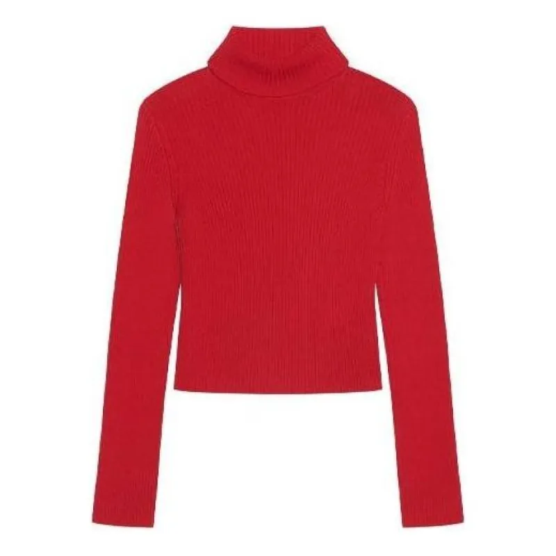 Balenciaga Ribbed Printed FREE Turtleneck Sweater 'Red' 662722T32106167 sold by KicksCrew