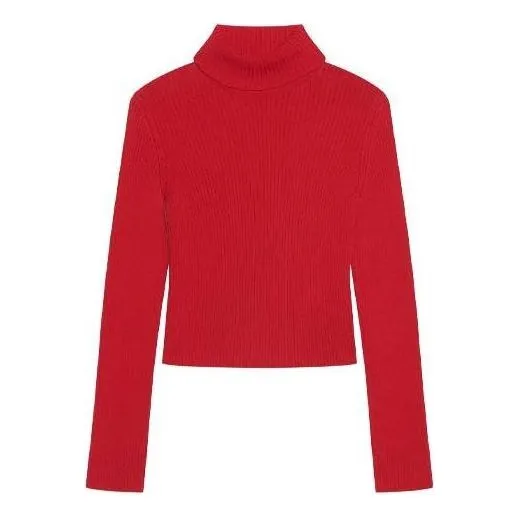 Balenciaga Ribbed Printed FREE Turtleneck Sweater 'Red' 662722T32106167 sold by KicksCrew