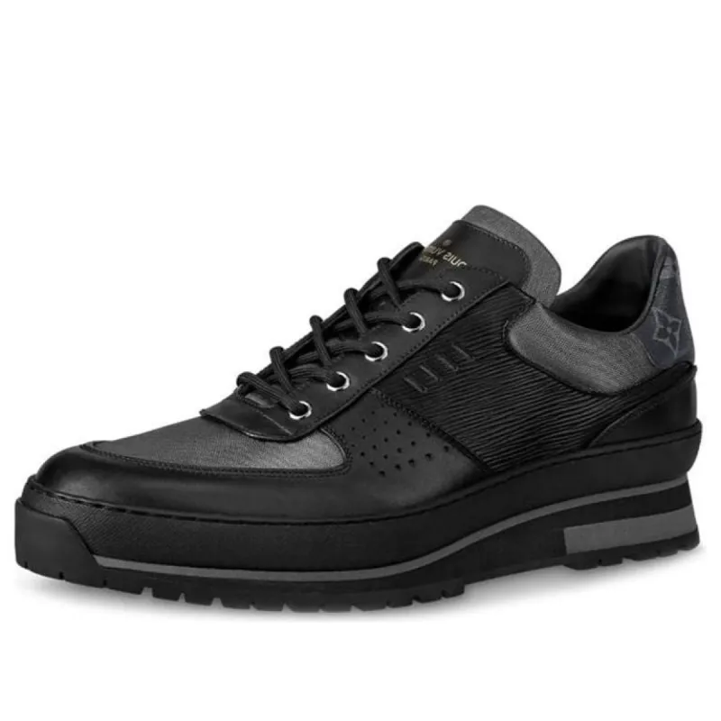 LOUIS VUITTON Harlem Monogram Sneakers 'Black EPI Leather' 1A5XLC sold by KicksCrew