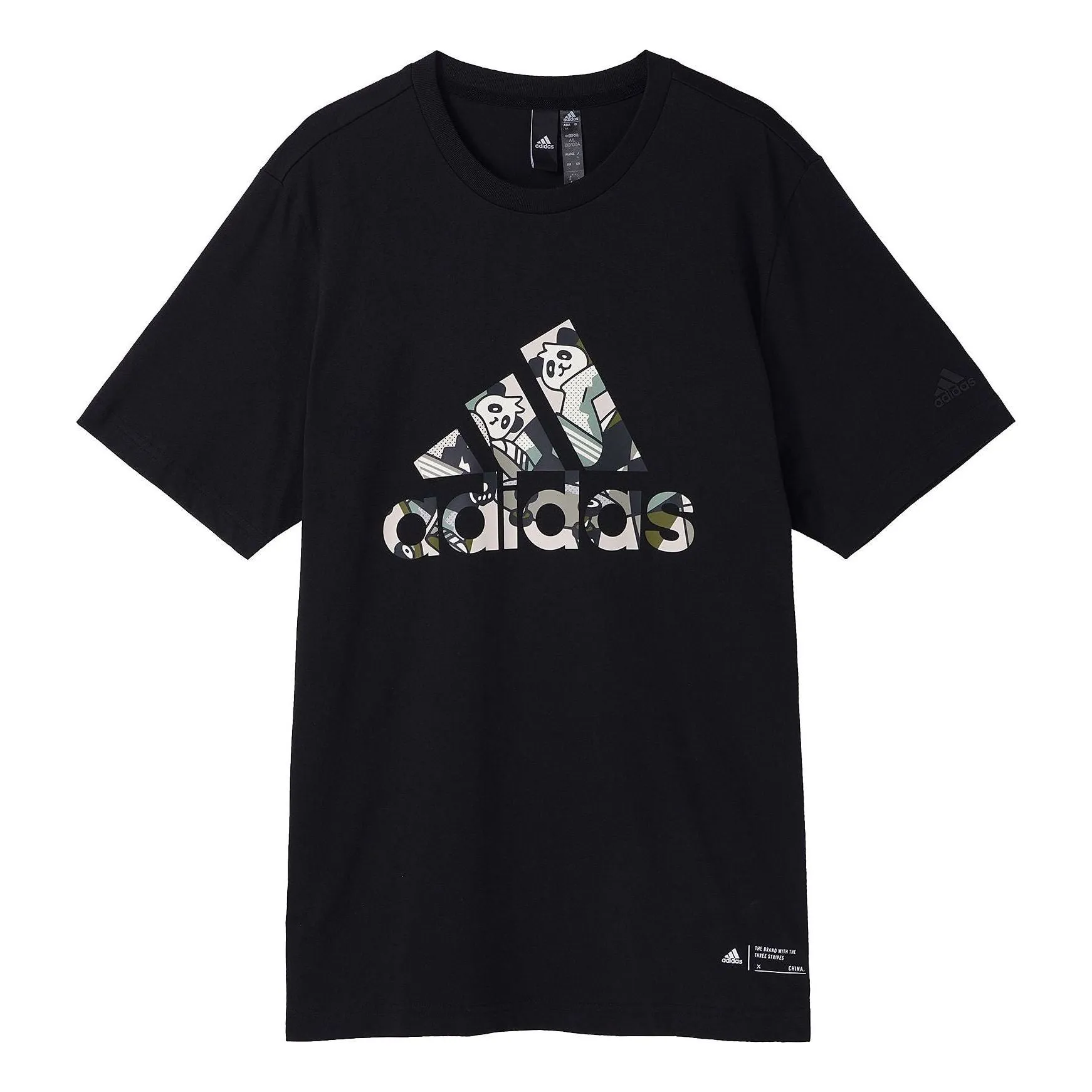 adidas China Bos T-Shirts 'Black White' IP3968 sold by KicksCrew