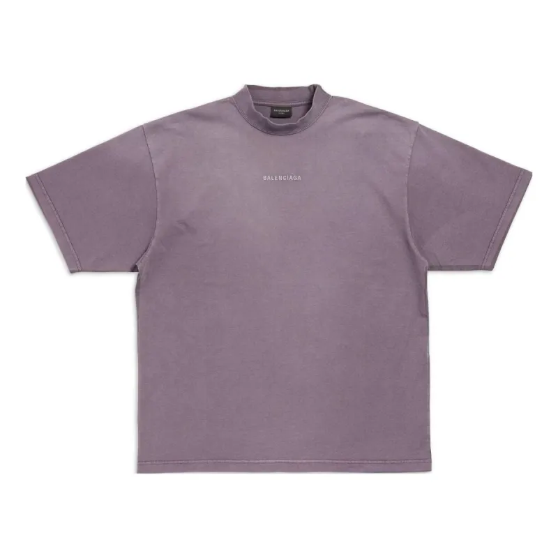 Balenciaga Back T-shirt Medium Fit 'Purple Grey' 764235TPVK15500 sold by KicksCrew