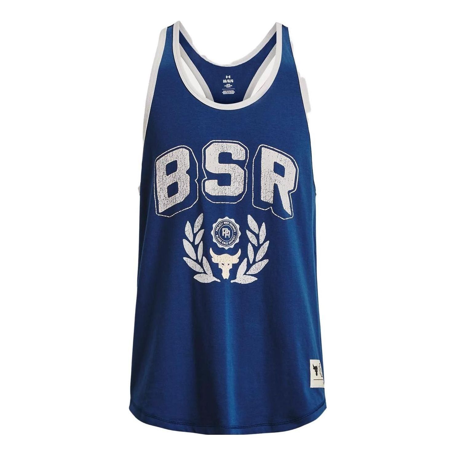 Under Armour Project Rock BSR Tank Top 'Blue White' 1376942-471 sold by KicksCrew