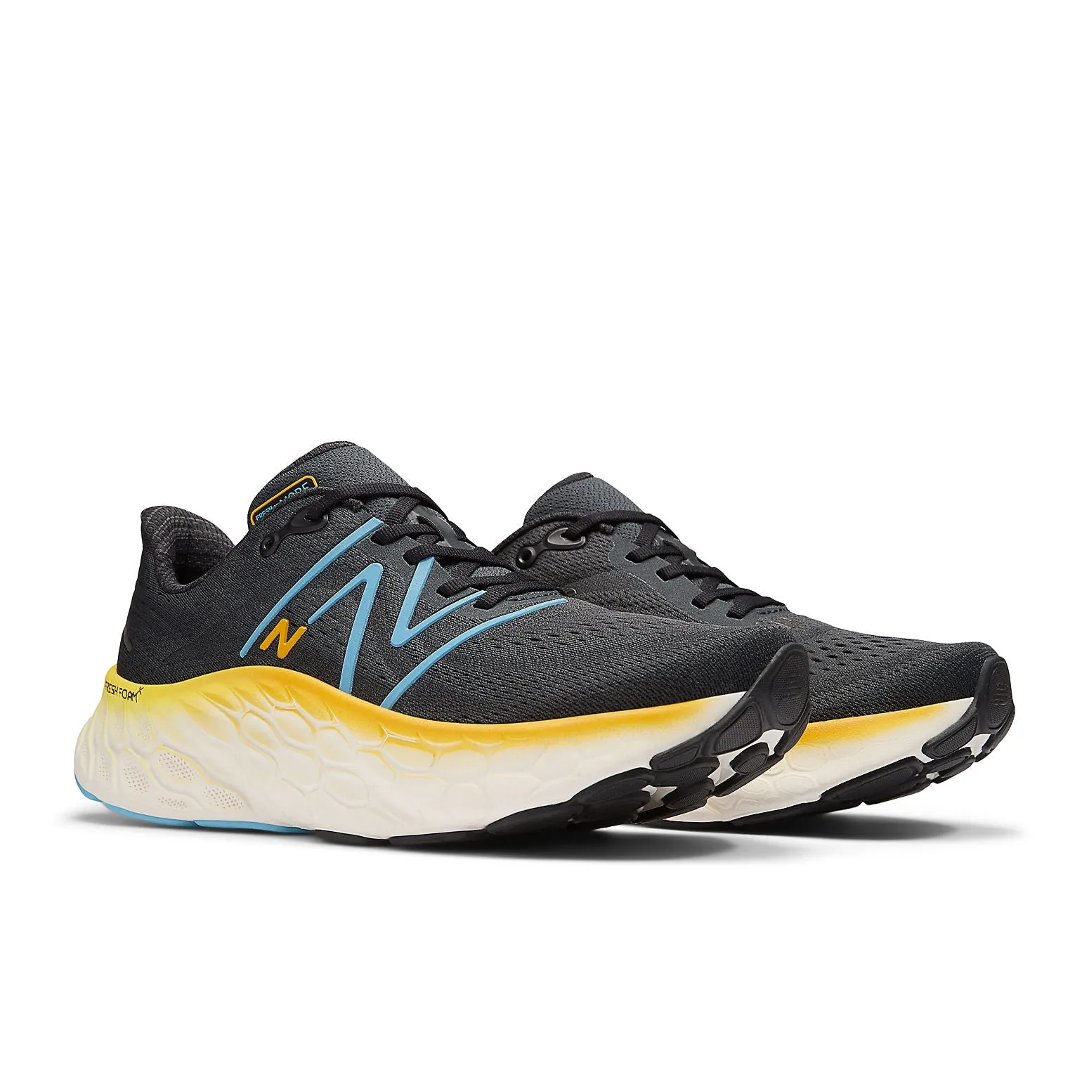 New Balance Fresh Foam X More v4 'Black Yellow' MMORCD4 sold by KicksCrew product image thumbnail 3