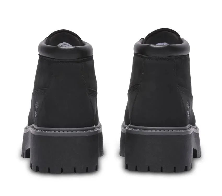 (WMNS) Timberland Stone Street Premium Platform Waterproof Chukka Boots 'Black Nubuck' A5REN sold by KicksCrew product image thumbnail 4