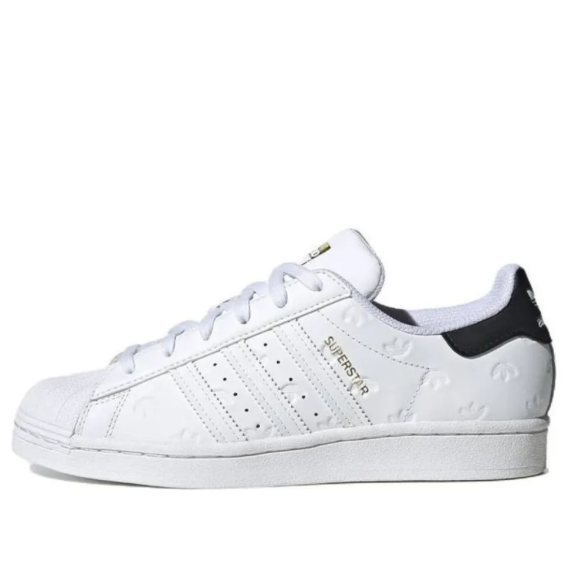 (WMNS) adidas originals Superstar 'Allover Debossed Trefoils White Black' HQ1936 sold by KicksCrew