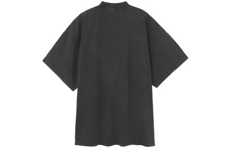 Balenciaga B Authentic Vintage Jersey Oversized T-Shirt 'Black' 694576TMVA91000 sold by KicksCrew product image thumbnail 2