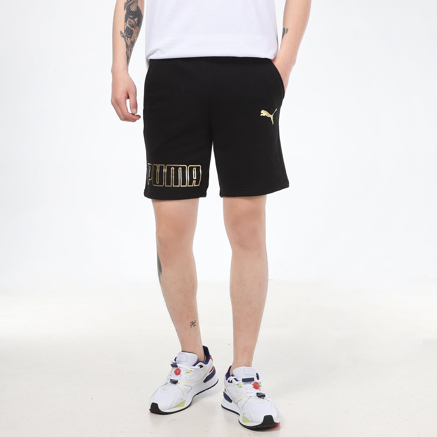 Puma Logo Sports Shorts 'Black' 847590-51 sold by KicksCrew product image thumbnail 3