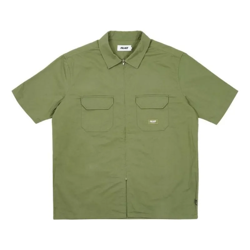 Palace D-man Shirt 'Olive' P26SH036 sold by KicksCrew