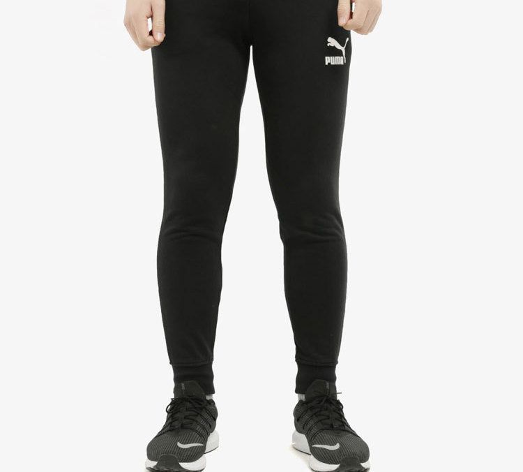 Puma Regular Track Sweatpants 'Black White' 595894-01 sold by KicksCrew product image thumbnail 4