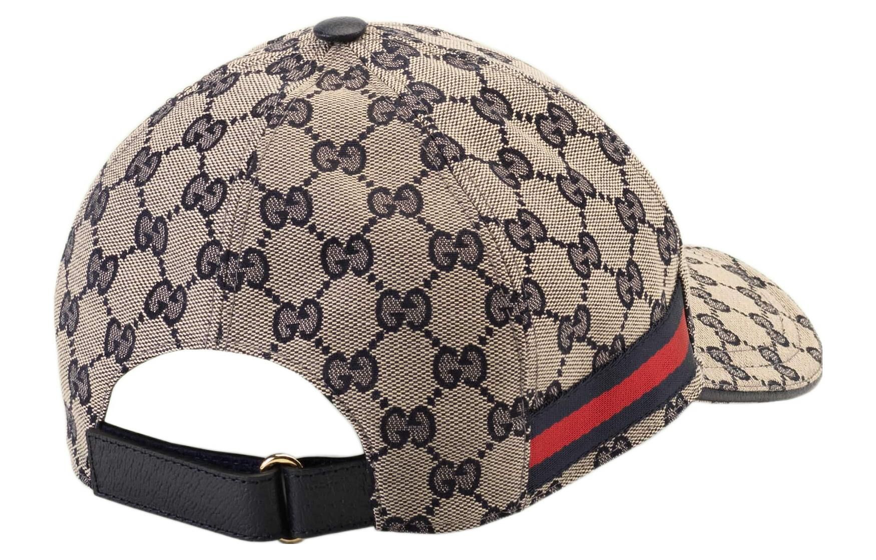 Gucci Original GG Canvas Baseball Hat With Web 'Beige Blue' 696845-4HAQQ-4068 sold by KicksCrew product image thumbnail 3