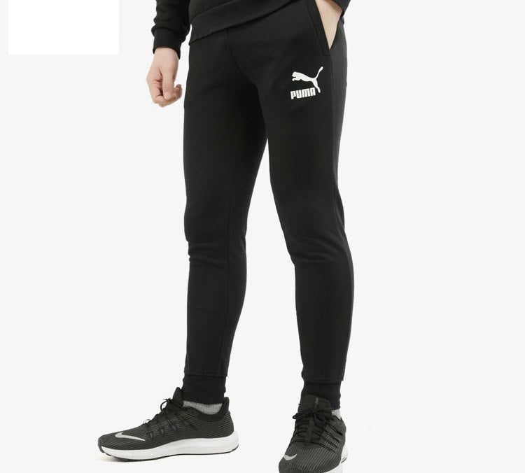 Puma Regular Track Sweatpants 'Black White' 595894-01 sold by KicksCrew product image thumbnail 5