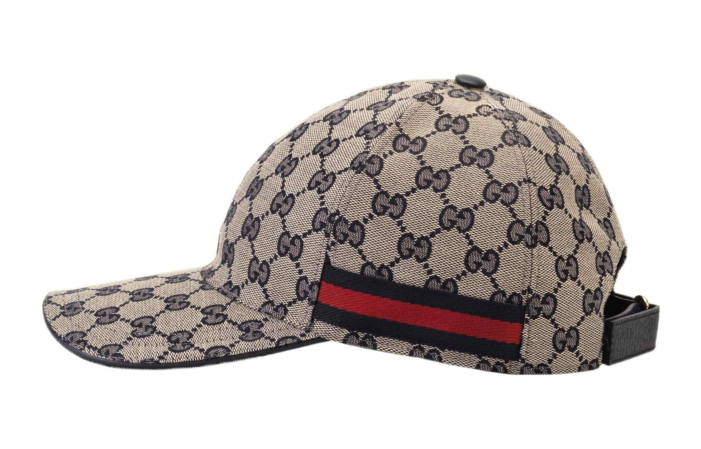 Gucci Original GG Canvas Baseball Hat With Web 'Beige Blue' 696845-4HAQQ-4068 sold by KicksCrew product image thumbnail 2