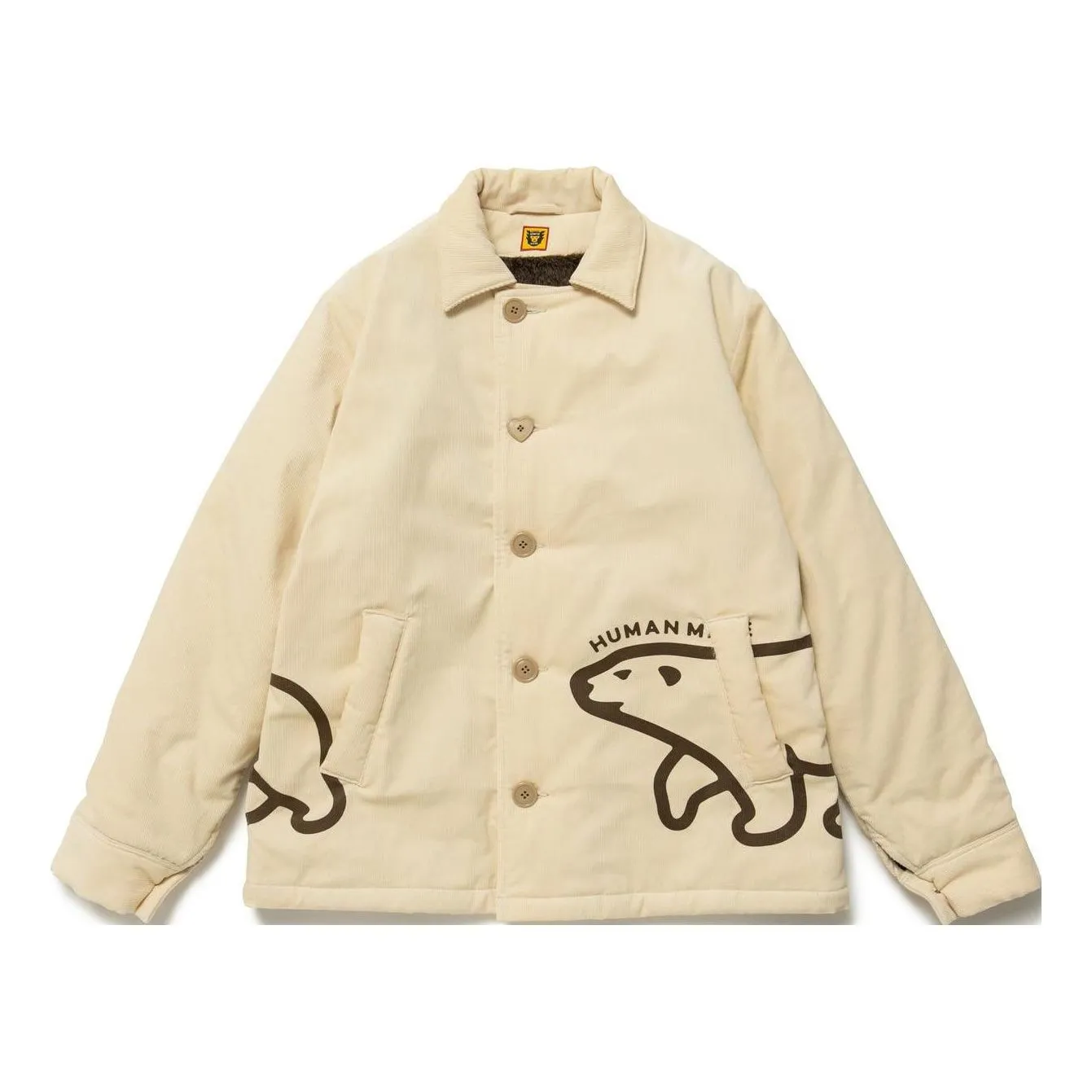 HUMAN MADE Corduroy Jacket 'White' HM24JK021 sold by KicksCrew