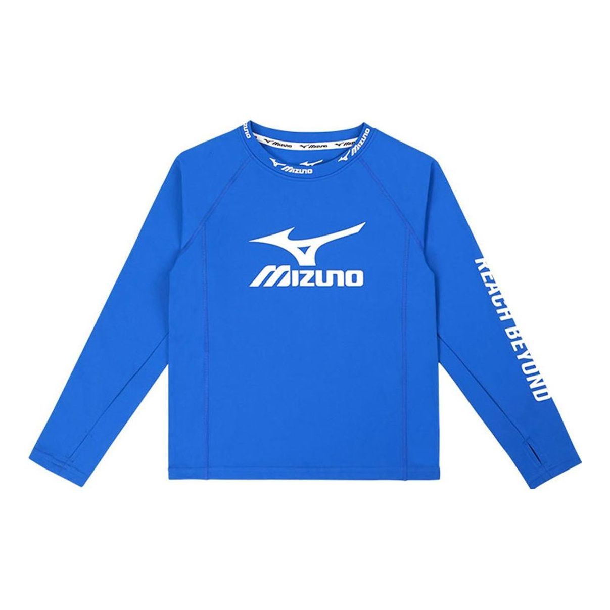 (GS) Mizuno Casual Long Sleeve Shirt 'Blue' 32CA3903 sold by KicksCrew