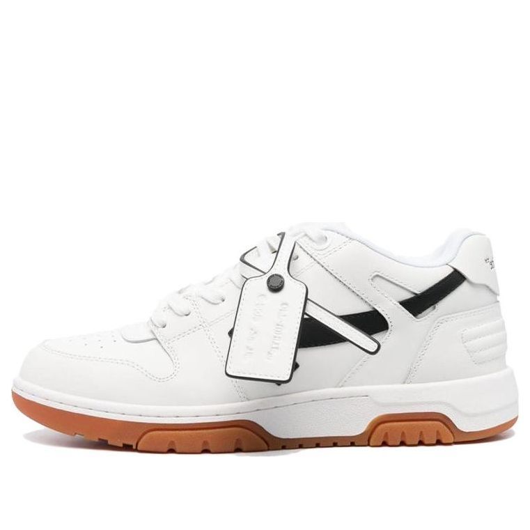 Off-White Out Of Office Low Leather Sneaker 'White Black' OMIA189F23LEA0030110 sold by KicksCrew