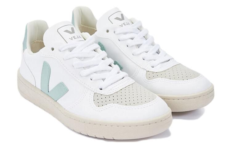 Veja V-10 Lace-Up Sneakers 'White Matcha Grey' VX0703062 sold by KicksCrew product image thumbnail 2