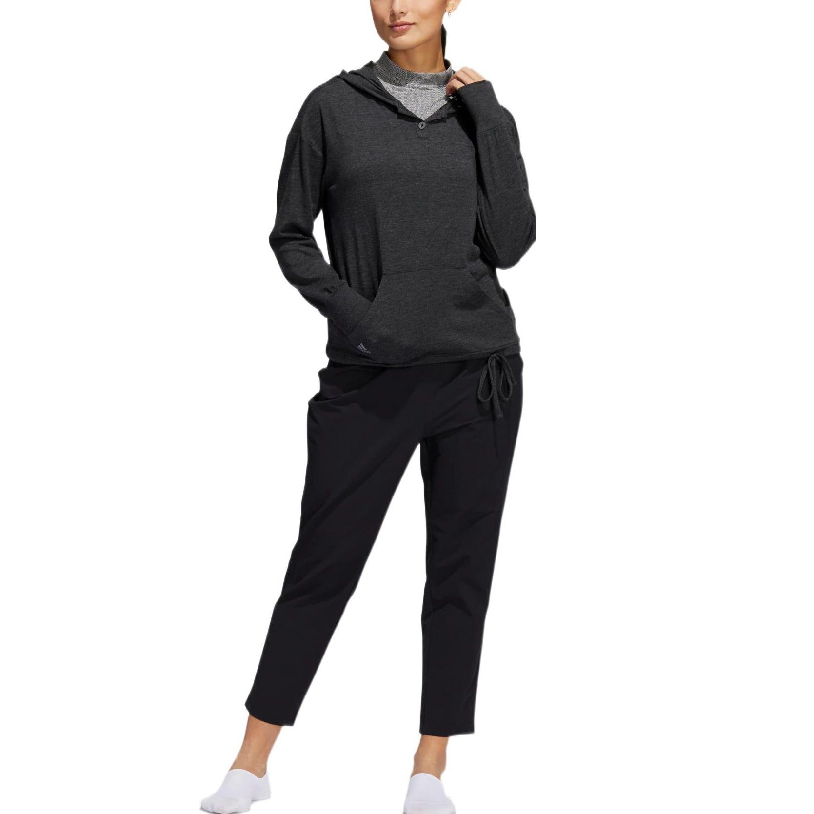 (WMNS) Adidas Slub Hdy Sweatshirt 'Black' HA3476 sold by KicksCrew product image thumbnail 2