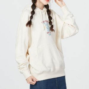 (WMNS) Puma Oversized Graphic Hoodie 'White' 537633-99 sold by KicksCrew