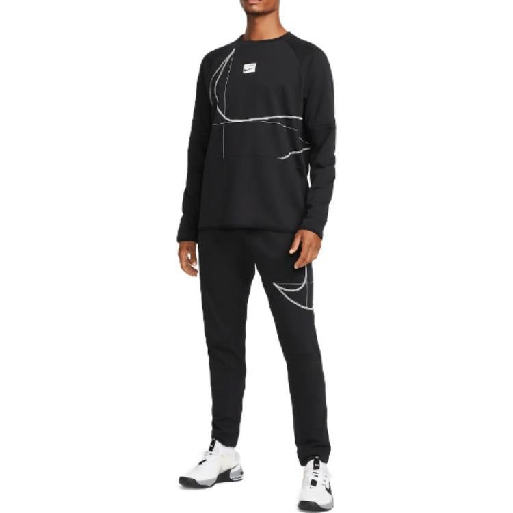Nike Dri-FIT Long-Sleeve Fleece Fitness Top 'Black' DQ6622-010 sold by KicksCrew product image thumbnail 3