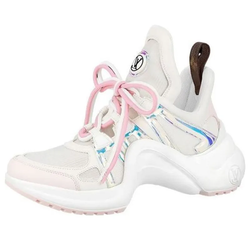 (WMNS) LOUIS VUITTON LV Archlight Sneakers 'White Pink' 1AA1WE sold by KicksCrew