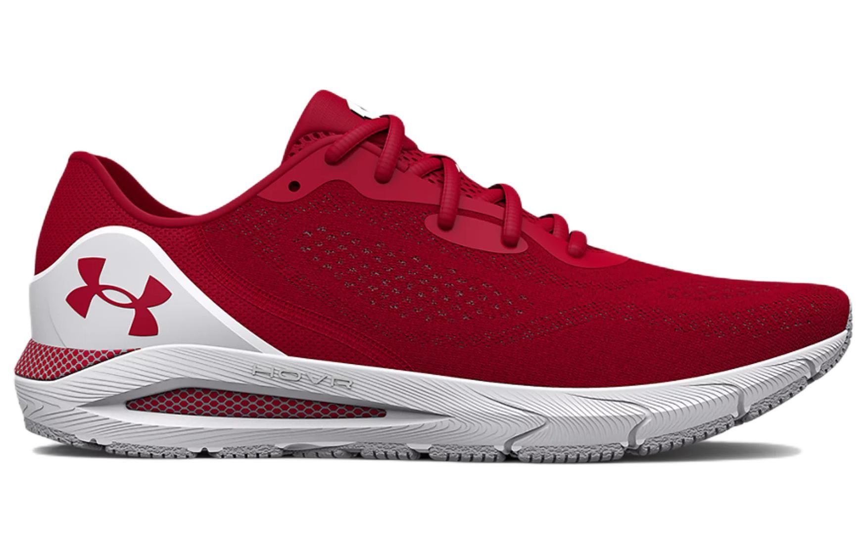 (WMNS) Under Armour HOVR Sonic 5 Collegiate Shoes 'Red White' 3026430-600 sold by KicksCrew product image thumbnail 3