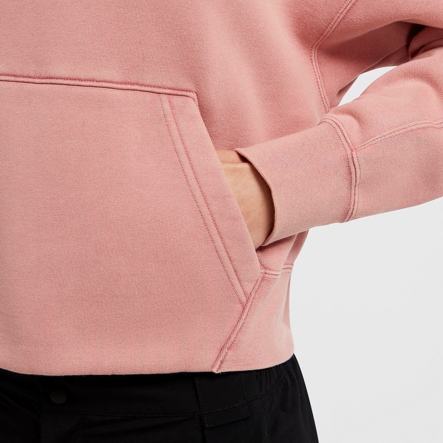 (WMNS) Air Jordan Flight Fleece Pullover 'Pink' CV7738-614 sold by KicksCrew product image thumbnail 3
