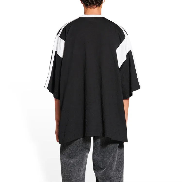Balenciaga Sporty B T-Shirt Boxy Fit 'Black White' 699182TMVC41070 sold by KicksCrew product image thumbnail 4