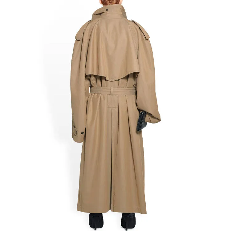 (WMNS) Balenciaga Oversized Trench Coat 'Beige' 733764TNP099501 sold by KicksCrew product image thumbnail 4