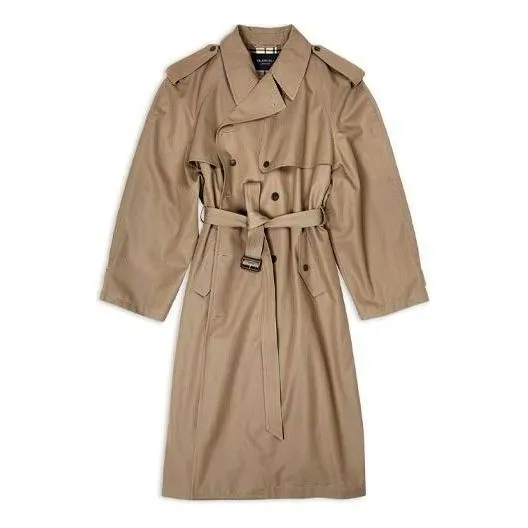 (WMNS) Balenciaga Oversized Trench Coat 'Beige' 733764TNP099501 sold by KicksCrew