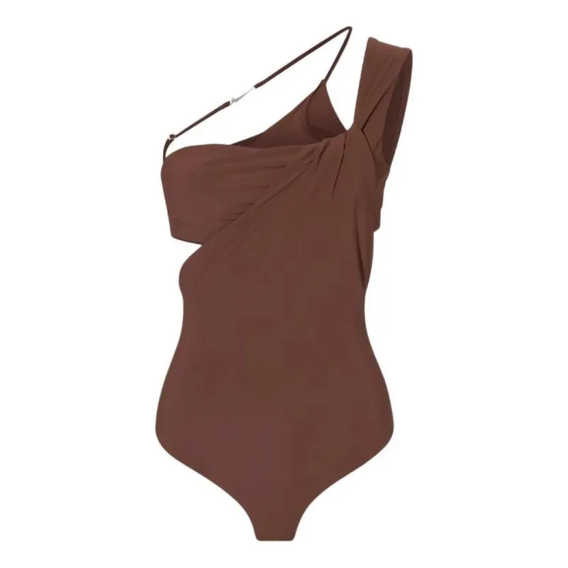 (WMNS) Nike x Jacquemus Bodysuit Asia Sizing 'Brown' FJ3284-259 sold by KicksCrew