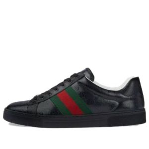 GUCCI Ace GG Crystal canvas sneaker 'Black' 760775-FACRF-1163 sold by KicksCrew
