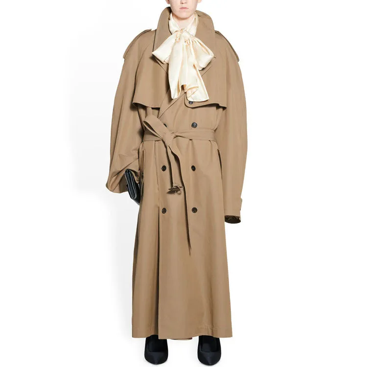 (WMNS) Balenciaga Oversized Trench Coat 'Beige' 733764TNP099501 sold by KicksCrew product image thumbnail 3