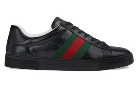 GUCCI Ace GG Crystal canvas sneaker 'Black' 760775-FACRF-1163 sold by KicksCrew