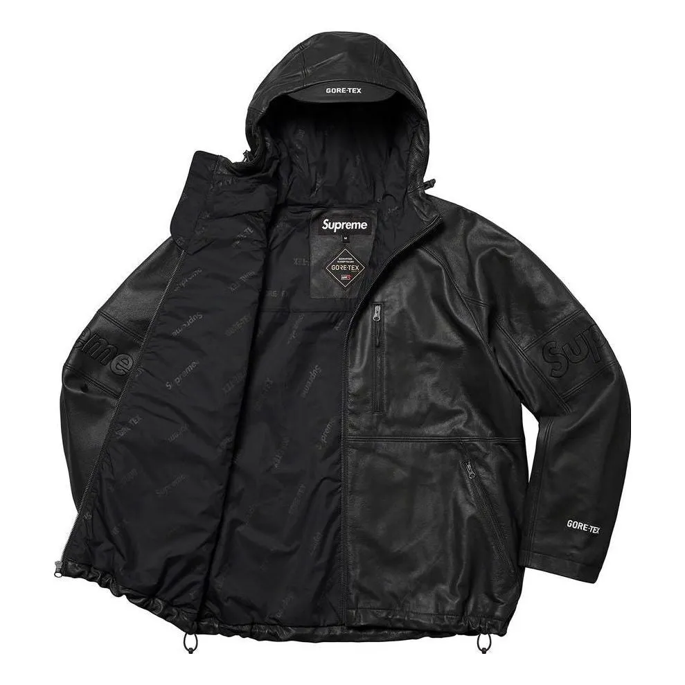 Supreme GORE-TEX Leather Jacket 'Black' SUP-SS22-263 sold by KicksCrew product image thumbnail 3