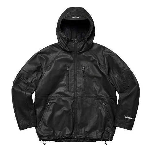 Supreme GORE-TEX Leather Jacket 'Black' SUP-SS22-263 sold by KicksCrew