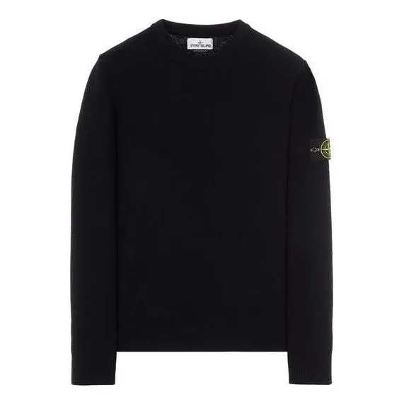STONE ISLAND Crewneck Pullover 'Black' 7715526A1-V0029 sold by KicksCrew