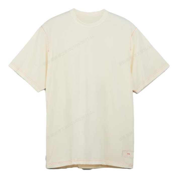 adidas Y-3 Premium Short-Sleeve Tee 'Cream White' HY1244 sold by KicksCrew