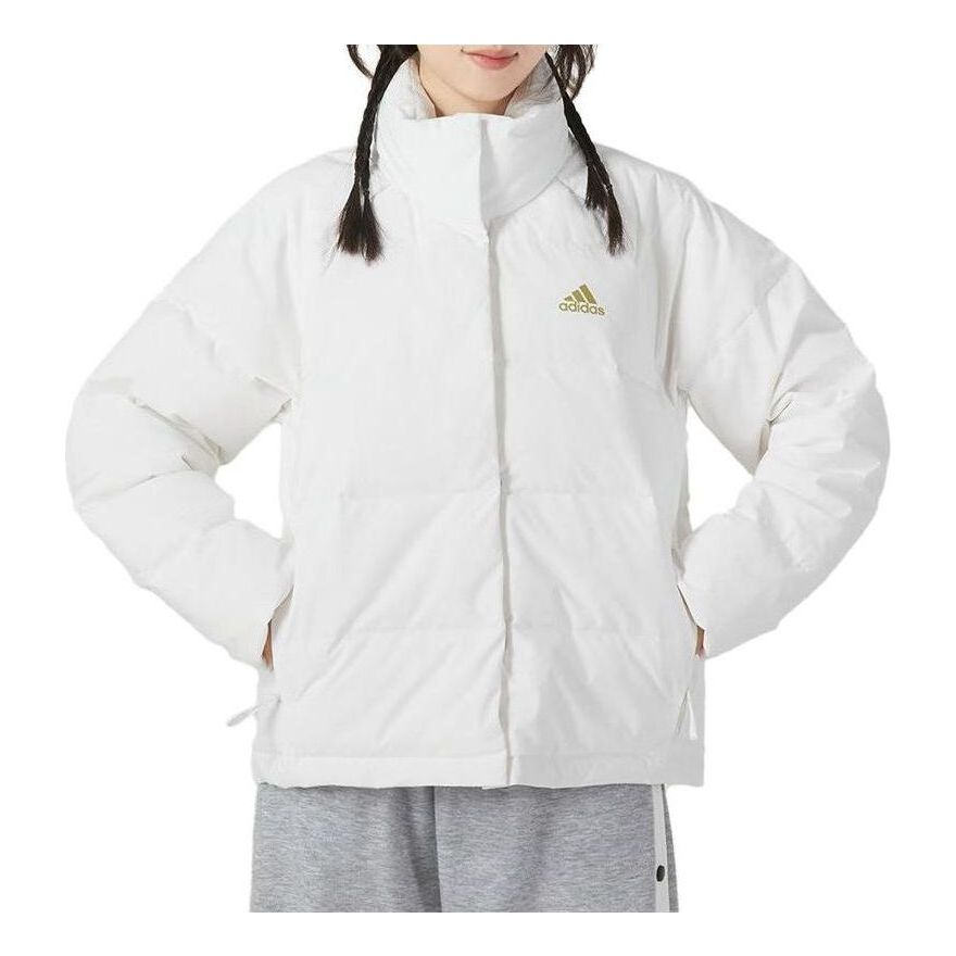 (WMNS) Adidas Helionic Relaxed Down Jacket 'White' IK3195 sold by KicksCrew