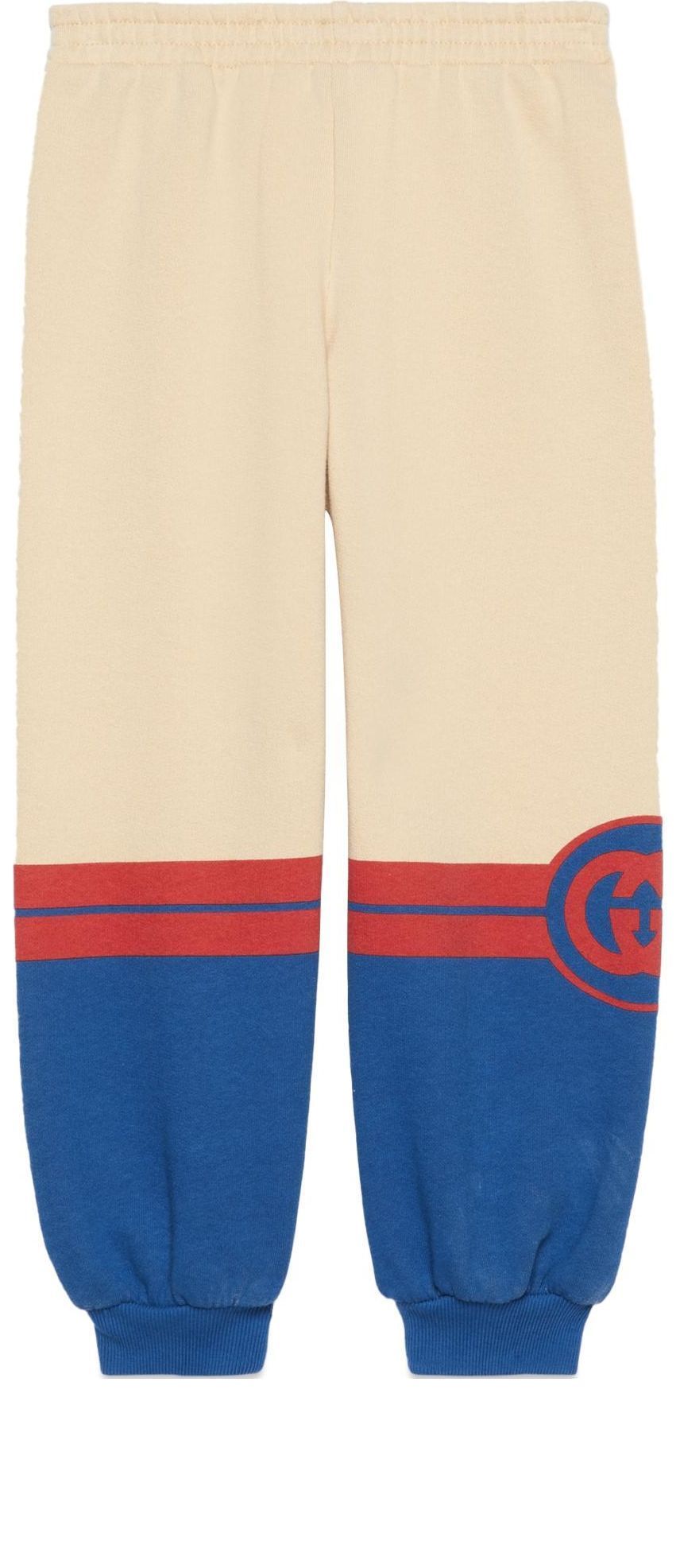 (GS) Gucci Felted Cotton Trousers 'Blue Ivory' 772323-XJF5X-7524 sold by KicksCrew