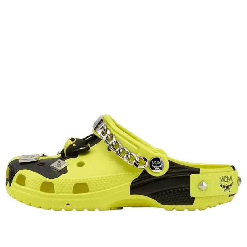 Crocs x MCM Camouflage Print Clogs 'Neon Yellow' MEXCSMM27YN sold by KicksCrew
