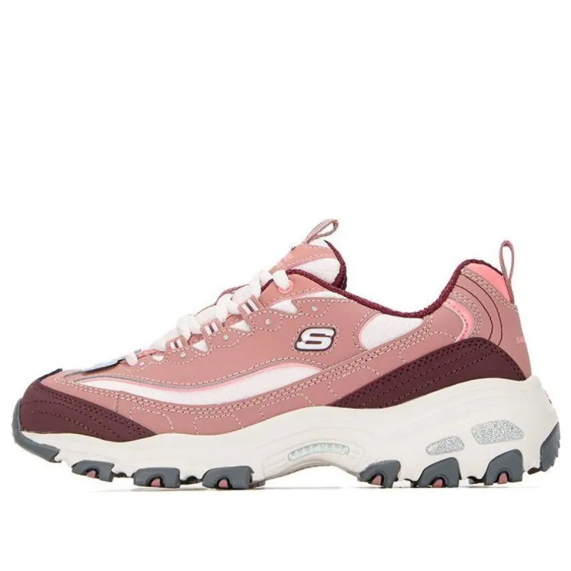 (WMNS) Skechers D Lites Shoes 'Pink Red' 13143-DKRS sold by KicksCrew