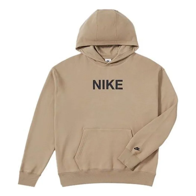 Nike Logo Hoodie 'Khaki' FQ7269-247 sold by KicksCrew
