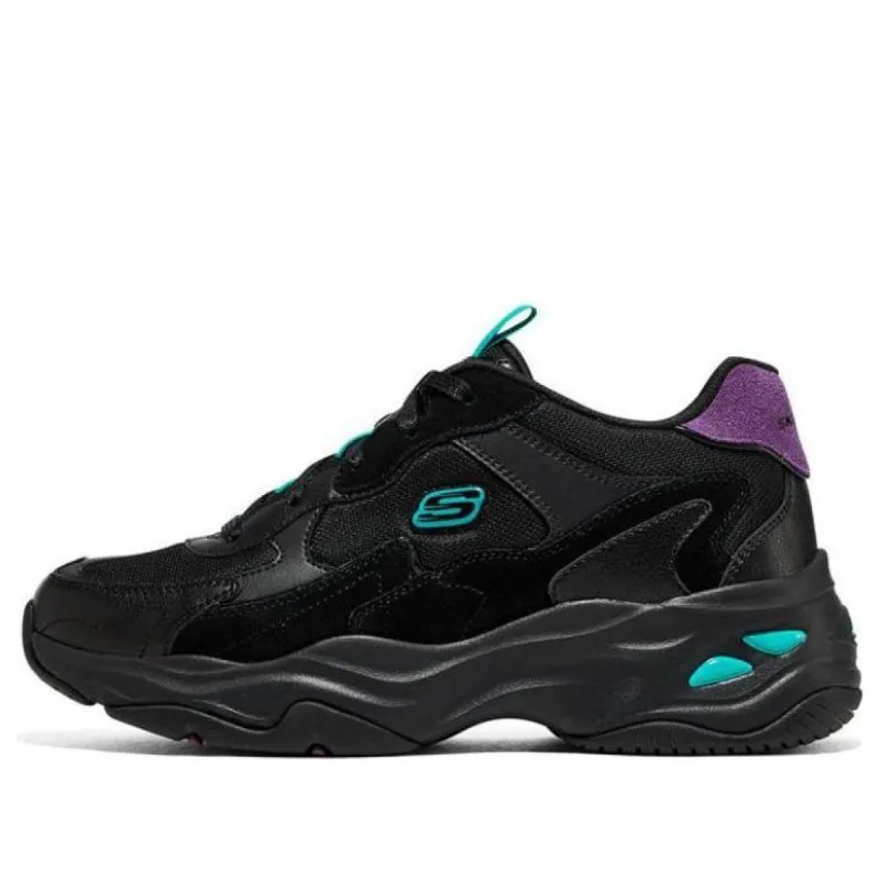 (WMNS) Skechers DLITES 4.0 'Black Purple Green' 896158-BKMT sold by KicksCrew