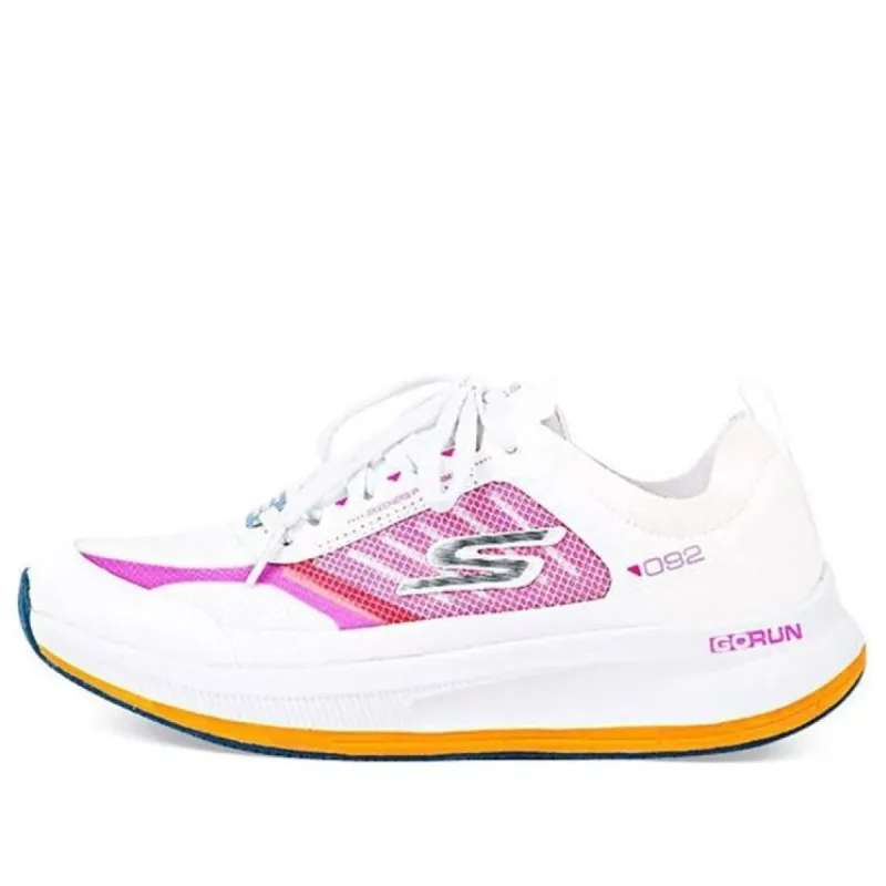 (WMNS) Skechers Go Run Pulse Fast Stride 'White Pink' 128658-WMLT sold by KicksCrew