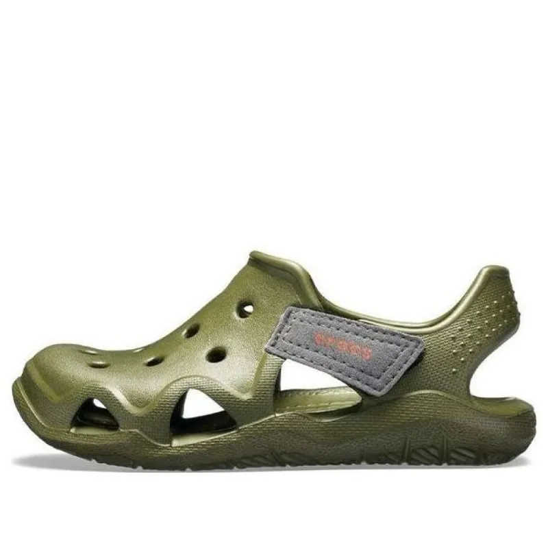 (GS) Crocs Swiftwater Wave Shoes 'Olive Green' 204021-309 sold by KicksCrew