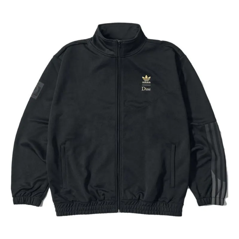 adidas originals x Dime SS23 Superfire Track Jacket 'Black' HZ7249 sold by KicksCrew