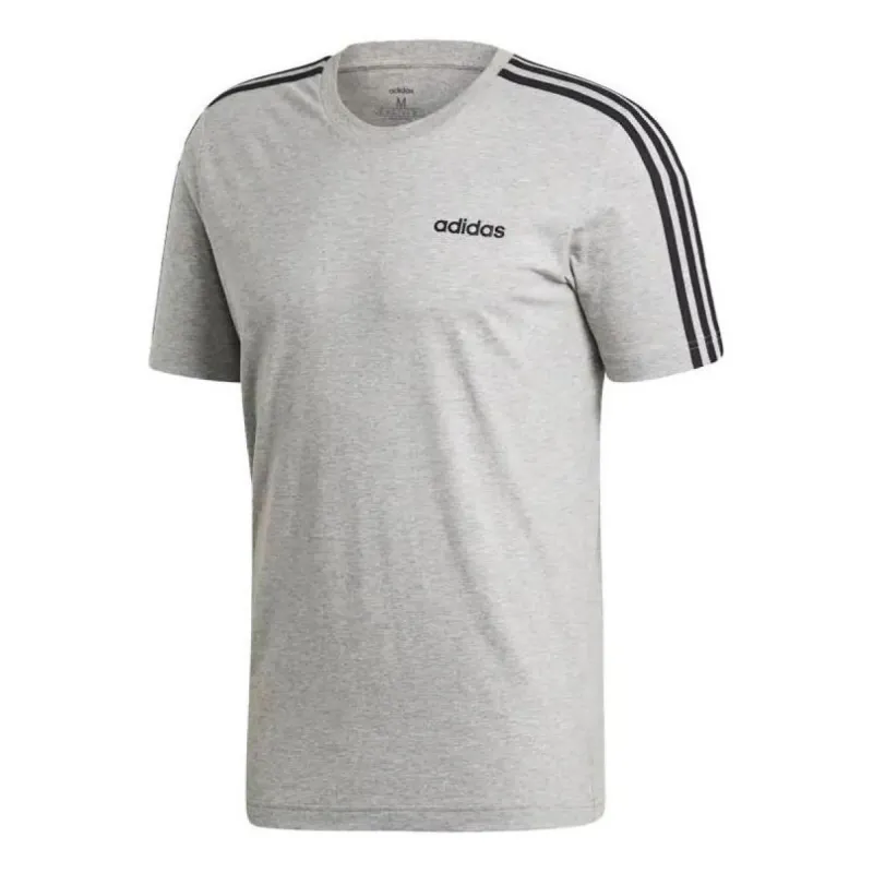 adidas Essentials 3-stripes T-shirt 'Medium Grey Heather' DU0442 sold by KicksCrew