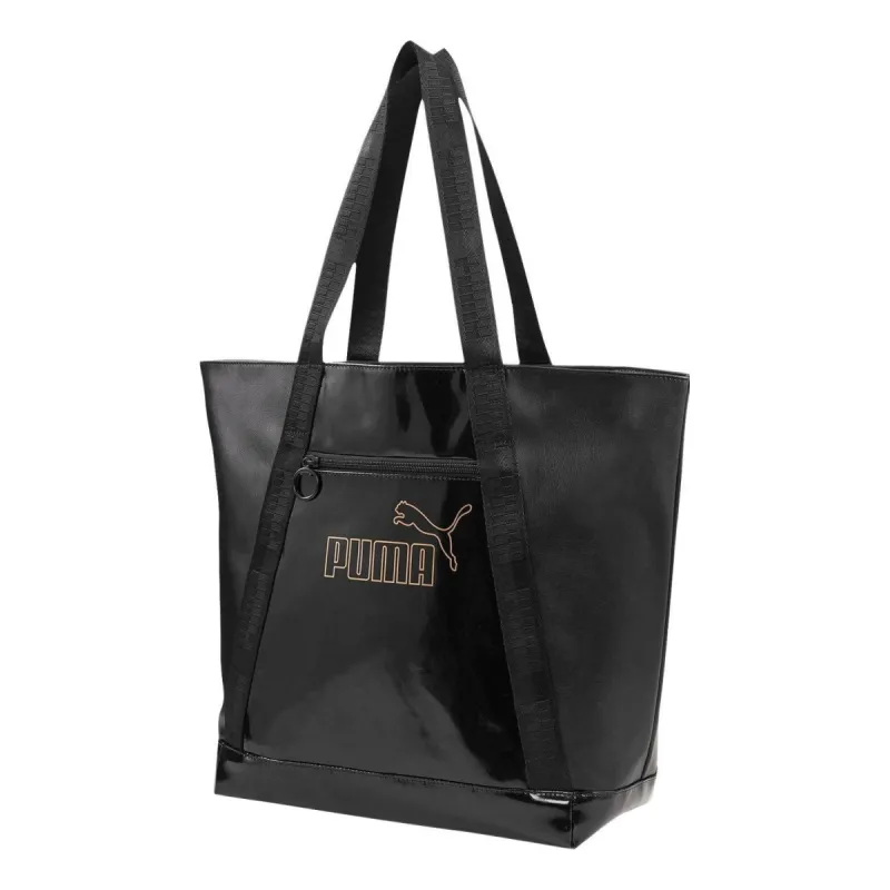 (WMNS) Puma Core Up Large Shopper Bag 'Black Gold' 078709-01 sold by KicksCrew