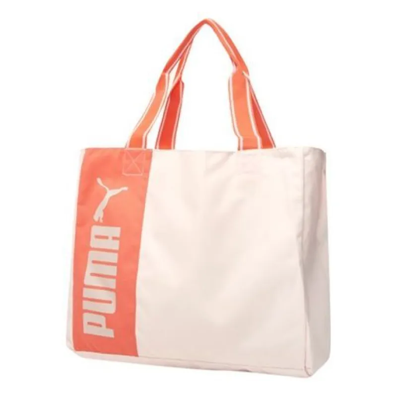 (WMNS) Puma Logo Print Tote Bag 'Pink' 078576-01 sold by KicksCrew