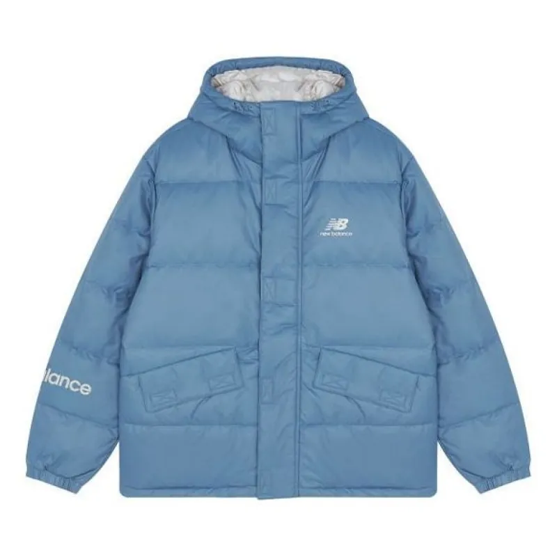 New Balance Logo Down Jacket 'Sky Blue' AMJ13334-WAB sold by KicksCrew